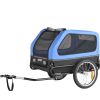 Dog Bike Trailer, Supports up to 88 lbs, Pet Cart Bicycle Carrier for Small & Large Dogs, Easy Folding Frame with Quick Release Wheel