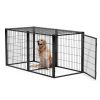 Dog Crate 63" Dog Kennel for Small Medium Dogs, Puppy Dog Playpen with Top, Pet Cage, Indoor, Black.63"L x 29.9"W x 31.9"H.