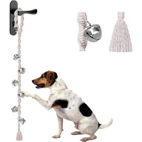 Handmade Adjustable Dog Potty Training Bells For Going Outside (Option: Beige)