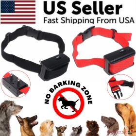 Automatic Anti Bark Barking Dog Shock Control COLLAR Device Small Medium Large (Option: Black)